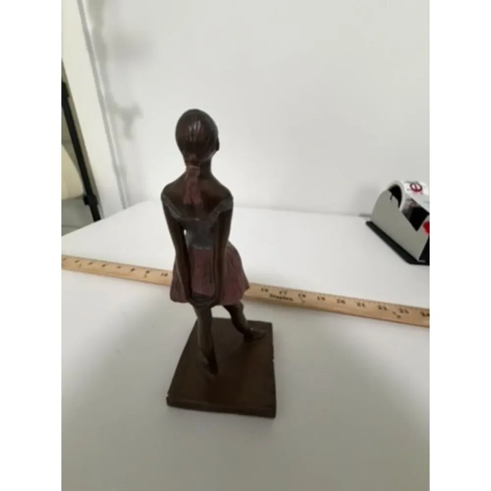 Vintage ALVA S EYLANBEKOV 93 ballerina sttue, bronzed composity, signed